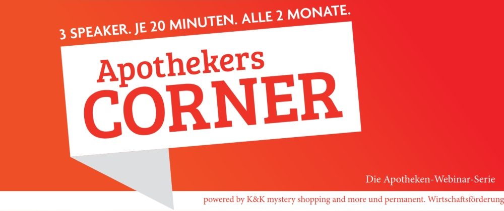 Apothekers CORNER-Webinar am 19.03.2020, 19:00 Uhr
